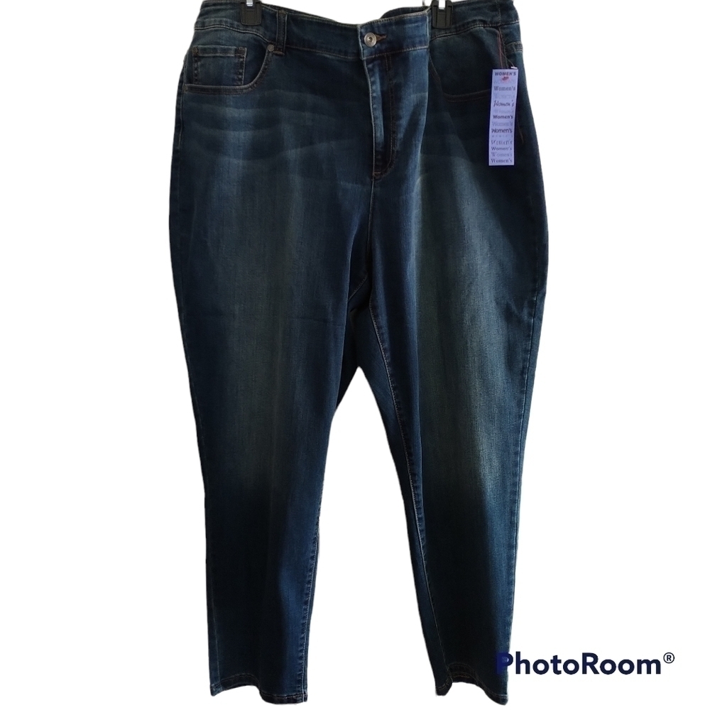 C.J.Banks Moderately Curvy Ankle Jeans Plus Size 24W